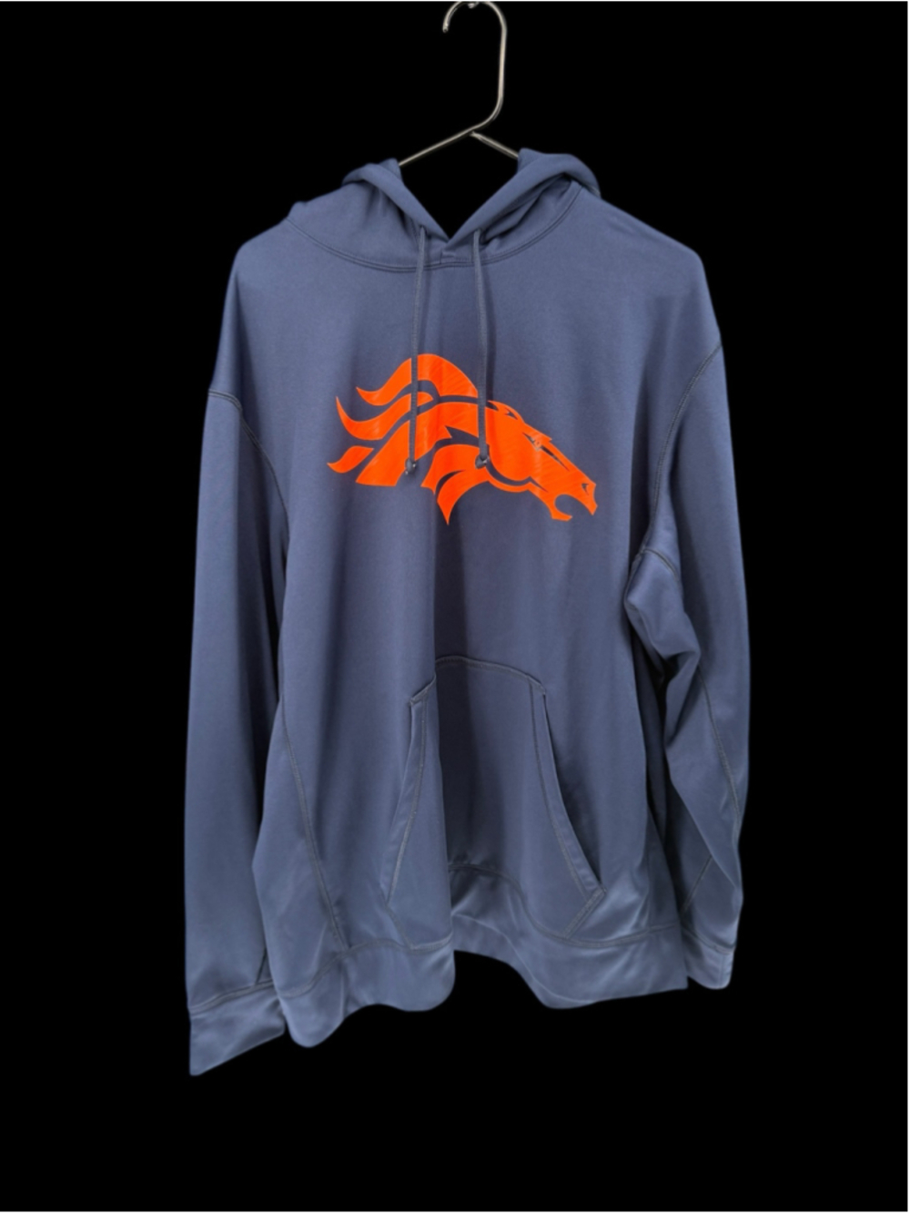 Men's Nike Denver Broncos Hoodie Sweatshirt XXL Blue Orange